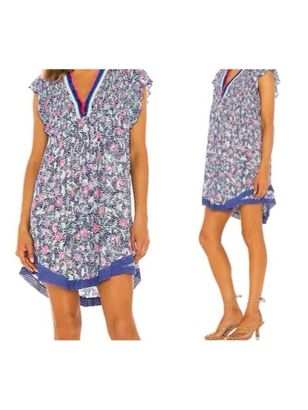 Poupette St Barth Sasha Floral Mini Dress XS